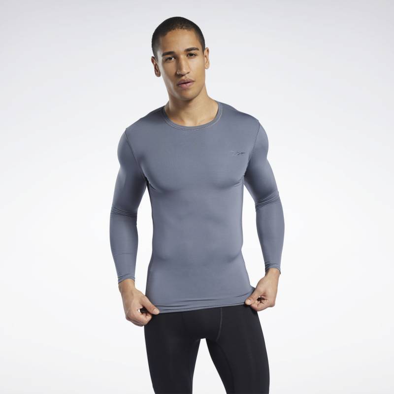 Pánské kompresní triko Workout R LO SLEEVE SOLID - FP9106