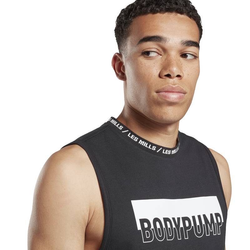 Man Top Les Mills Bodypump PerfCottnTank - FM7171