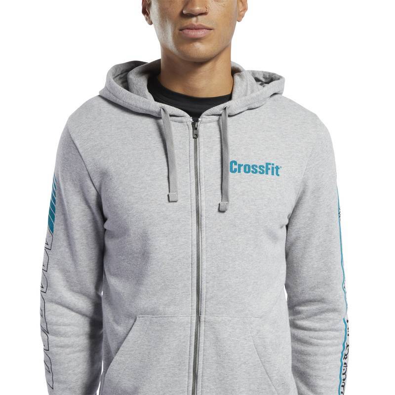 Pánská mikina Reebok CrossFit FZ Graphic Hoodie - FJ5299
