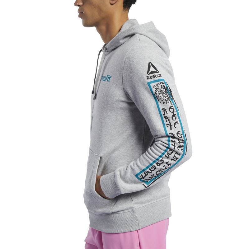 Pánská mikina Reebok CrossFit FZ Graphic Hoodie - FJ5299