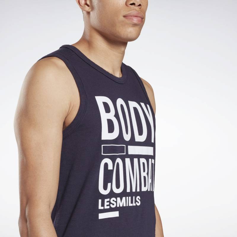 Herrentop Les Mills Bodycombat SLUB TANK - FM7153