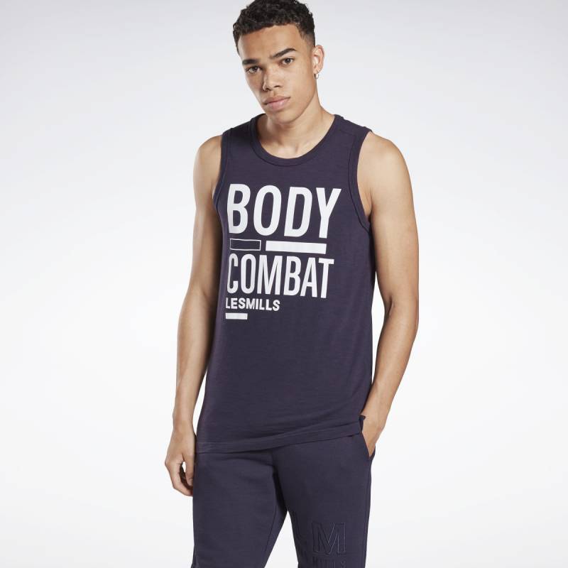 Herrentop Les Mills Bodycombat SLUB TANK - FM7153