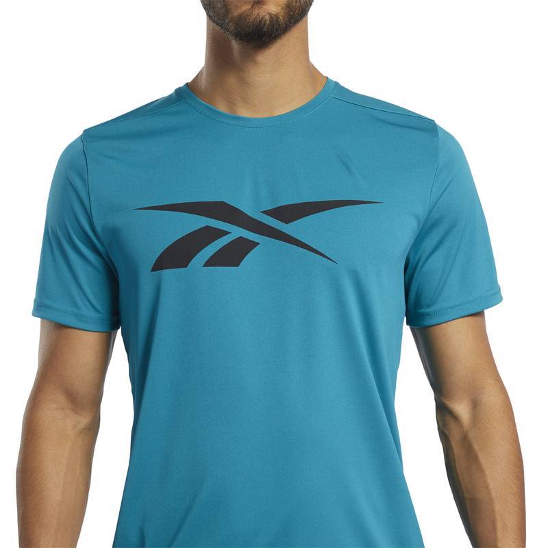 Man T-Shirt Workout POLY GRAPHIC SS TEE - FJ4051