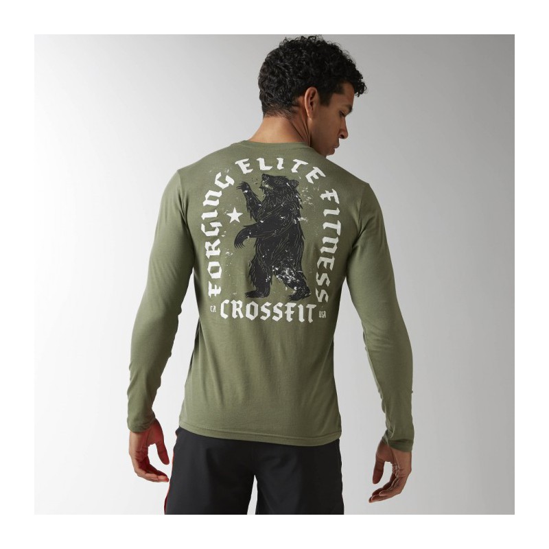 Pánské tričko CrossFit BEAR LS TEE BJ9377