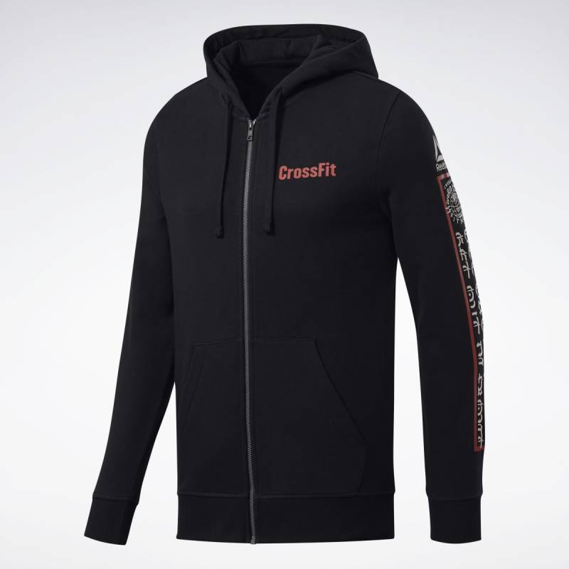 Pánská mikina Reebok CrossFit FZ Graphic Hoodie - FK4343