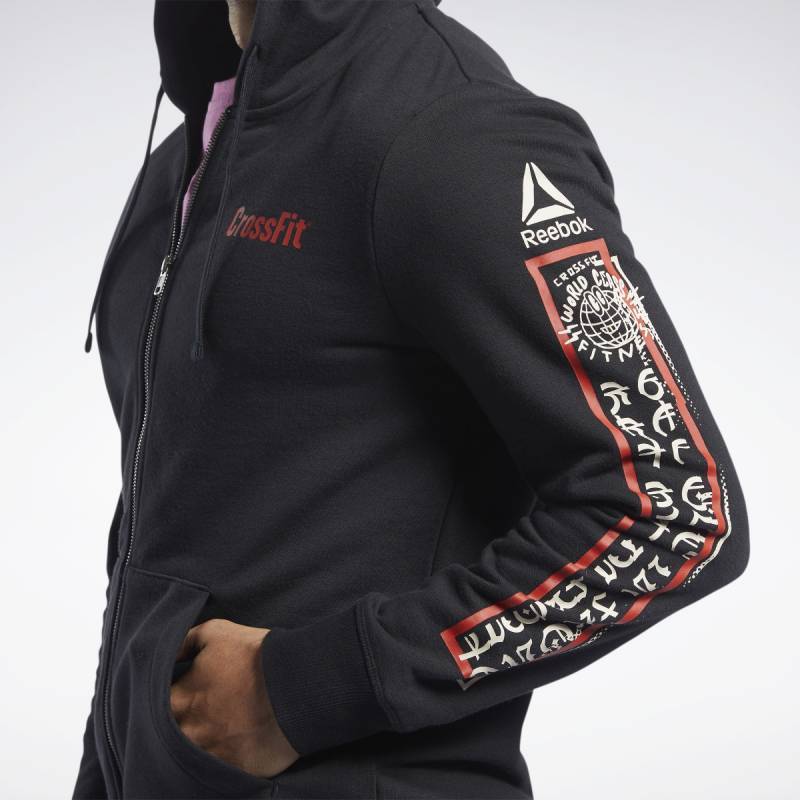 Man Reebok CrossFit FZ Graphic Hoodie - FK4343