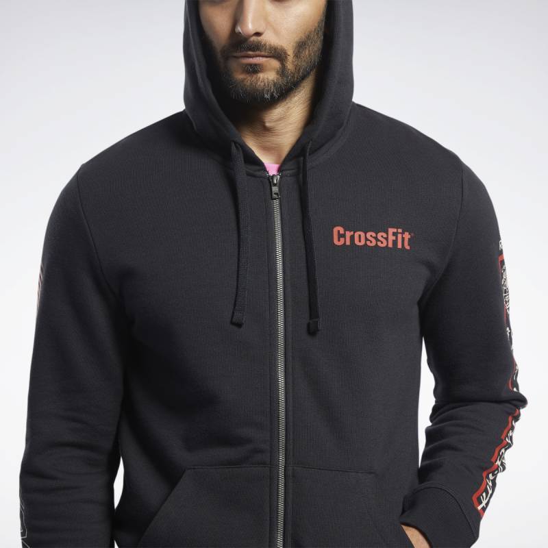 Man Reebok CrossFit FZ Graphic Hoodie - FK4343