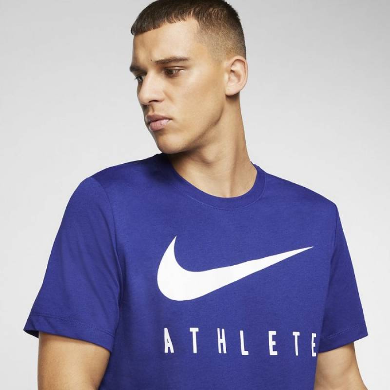 Herren T-Shirt ATHLETE Dry-FIT Swoosh - blau
