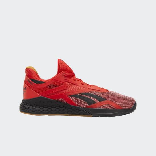 reebok crossfit shoes red and black