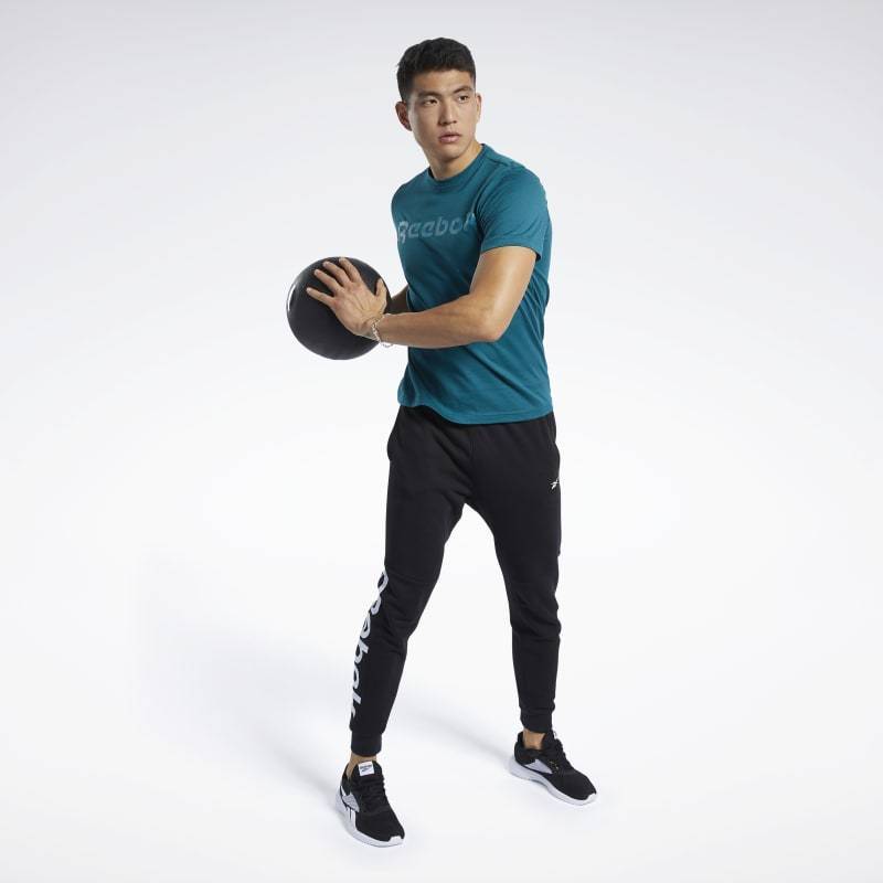 Man T-Shirt GS Reebok Linear Read Tee - FP9155