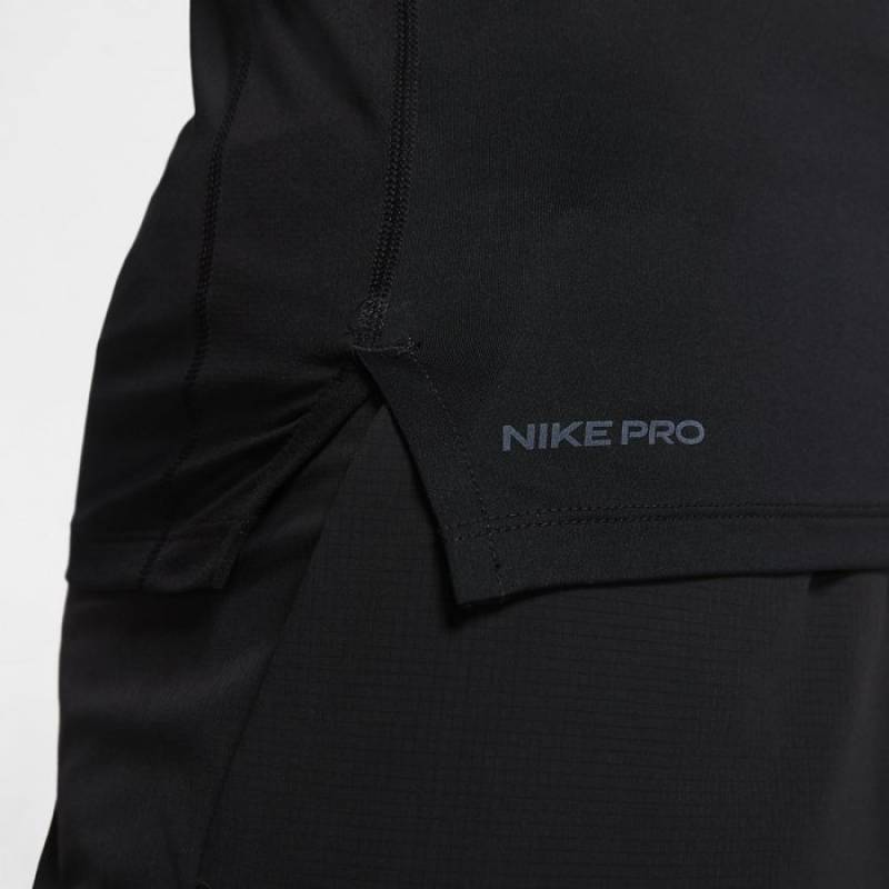 Man T-Shirt NIKE Pro TOP SS TIGHT - black