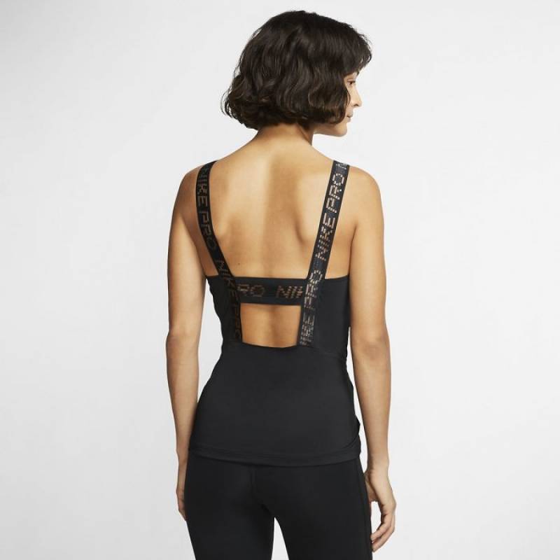 Damentop Nike Pro - schwarz
