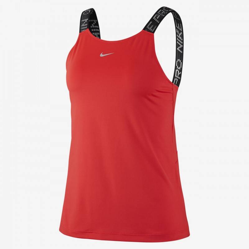 Woman top Nike Pro -  Laser red
