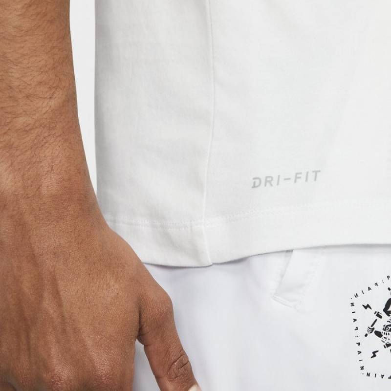 Pánské tričko Nike Dri-FIT - Villains Edition - bílé