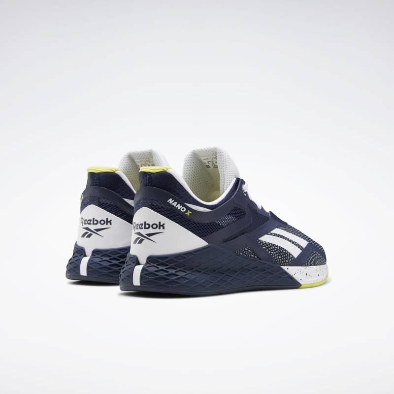 Pánské boty Reebok CrossFit Nano X - Modrá/Bílá/Žlutá - FW8473