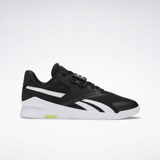 Reebok Size-9.5 Mens Lifter PR II Black/White FU9444 Reebok Lifter PR II FU9444 Mens Black Canvas Athletic  main image 4