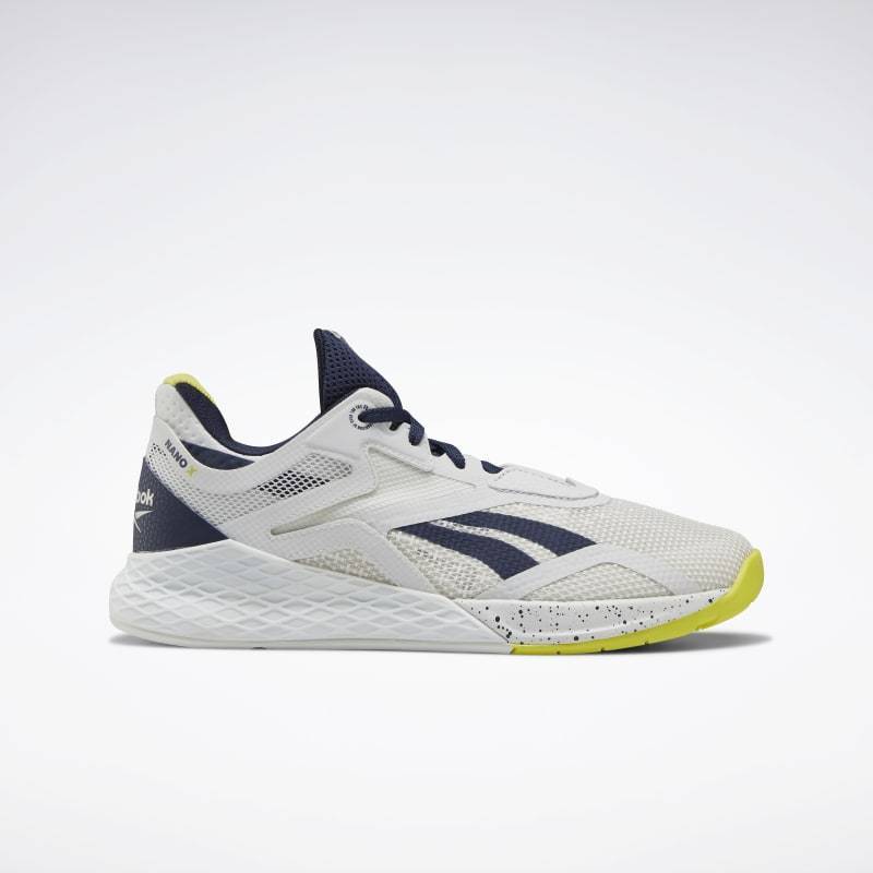 Dámské boty Reebok CrossFit Nano X - True Grey/Vector Navy/Chartreuse - FV6766