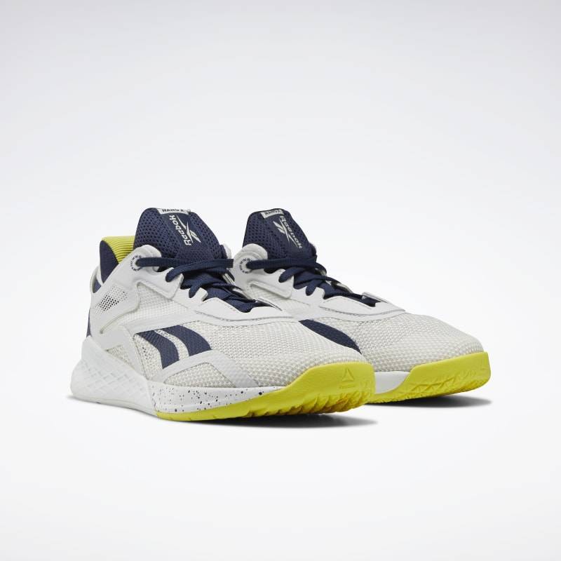 Dámské boty Reebok CrossFit Nano X - True Grey/Vector Navy/Chartreuse - FV6766