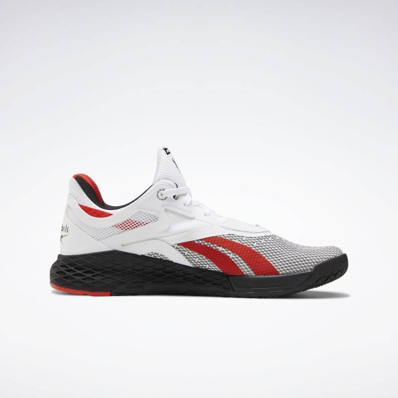 red black and white reebok