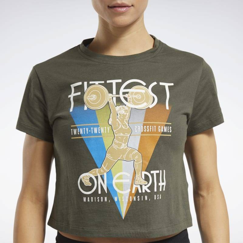 Woman T-Shirt Reebok CrossFit Fittest On Earth Tee - FS7616