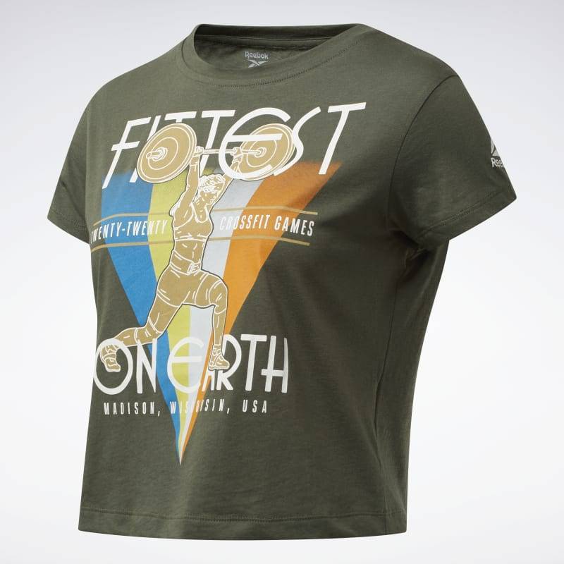 Woman T-Shirt Reebok CrossFit Fittest On Earth Tee - FS7616