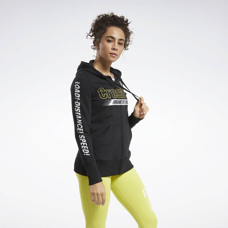Woman hoodie Reebok CrossFit FEF Graphic Full Zip - FU2552