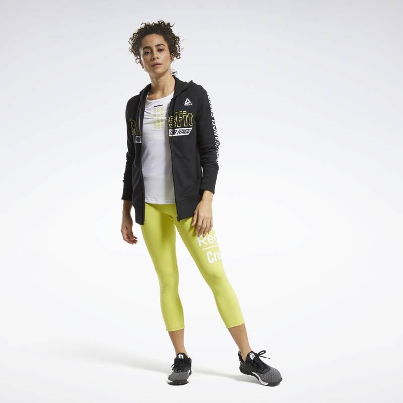 Damen Sweatshirt Reebok CrossFit FEF Graphic Full Zip - FU2552