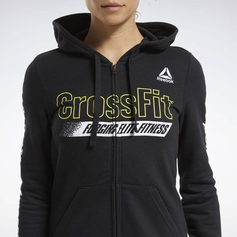 Dámská mikina Reebok CrossFit FEF Graphic Full Zip - FU2552