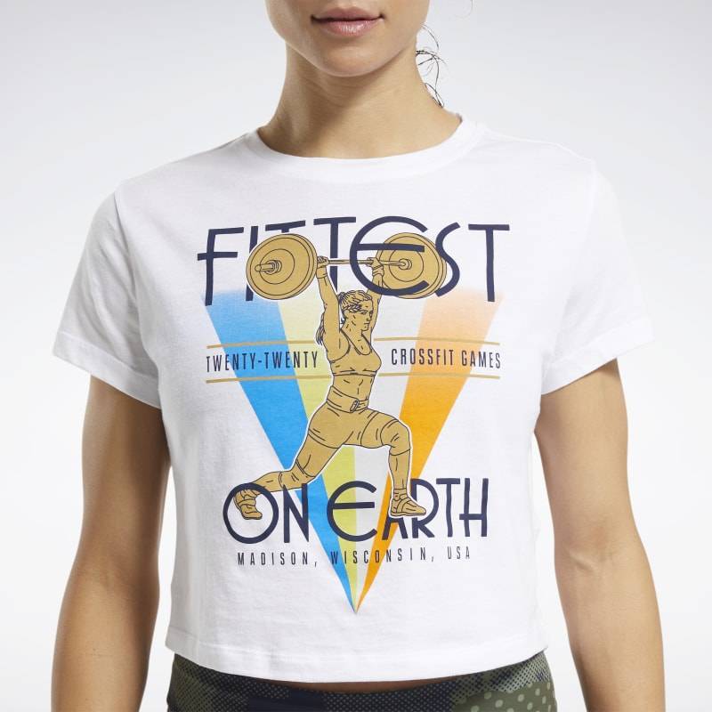 Woman T-Shirt Reebok CrossFit Fittest On Earth Tee - FU2177