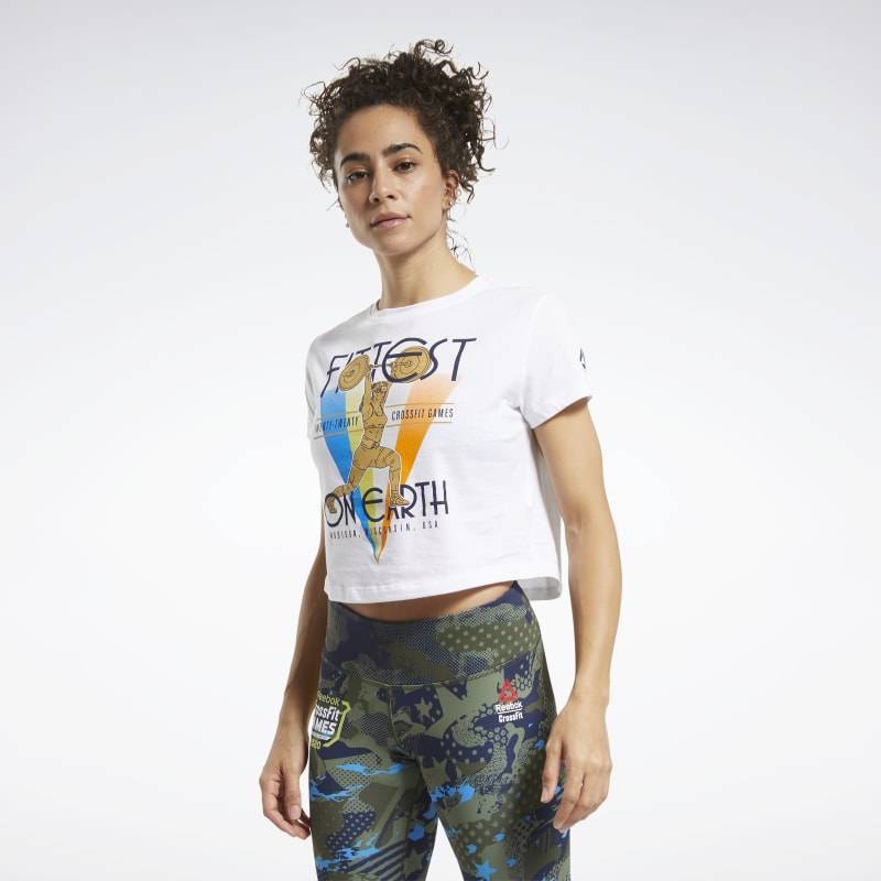 Woman T-Shirt Reebok CrossFit Fittest On Earth Tee - FU2177