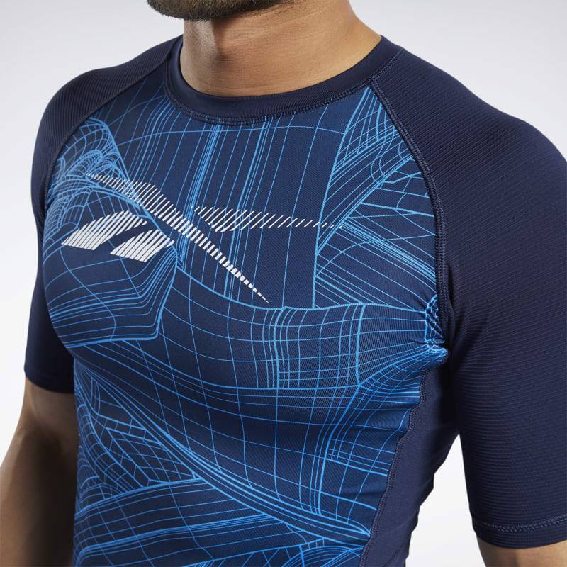 Man compression T-Shirt TS AOP SS - FU2989