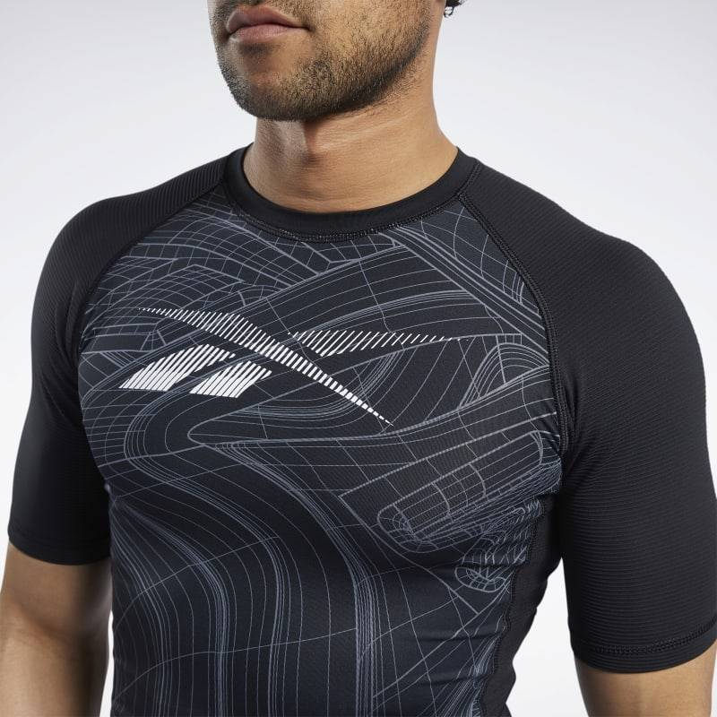 Man compression T-Shirt TS AOP SS - FS8579