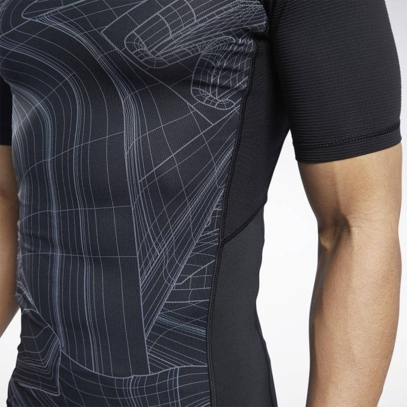 Man compression T-Shirt TS AOP SS - FS8579