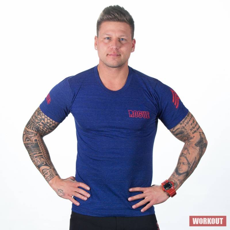 Man T-Shirt Rogue International blue