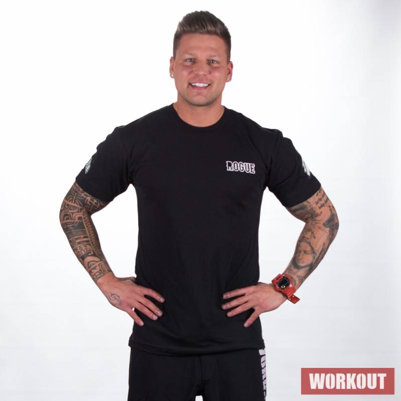Man T-Shirt Rogue International black-white