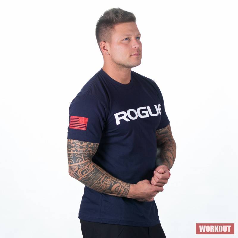 Herren T-Shirt Rogue Rich Froning - blau