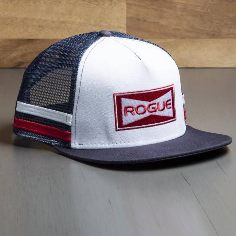 Cap Rogue Striped Trucker Hat - Flat Bill