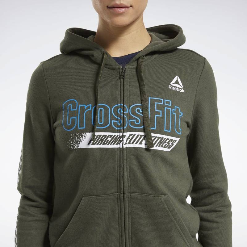 Damen Sweatshirt Reebok CrossFit FEF Graphic Full Zip - FU2553