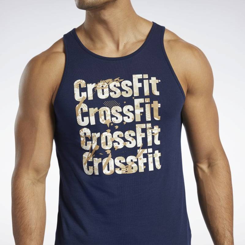 Pánské tílko Reebok CrossFit Games Print Logo Tank - FU1787