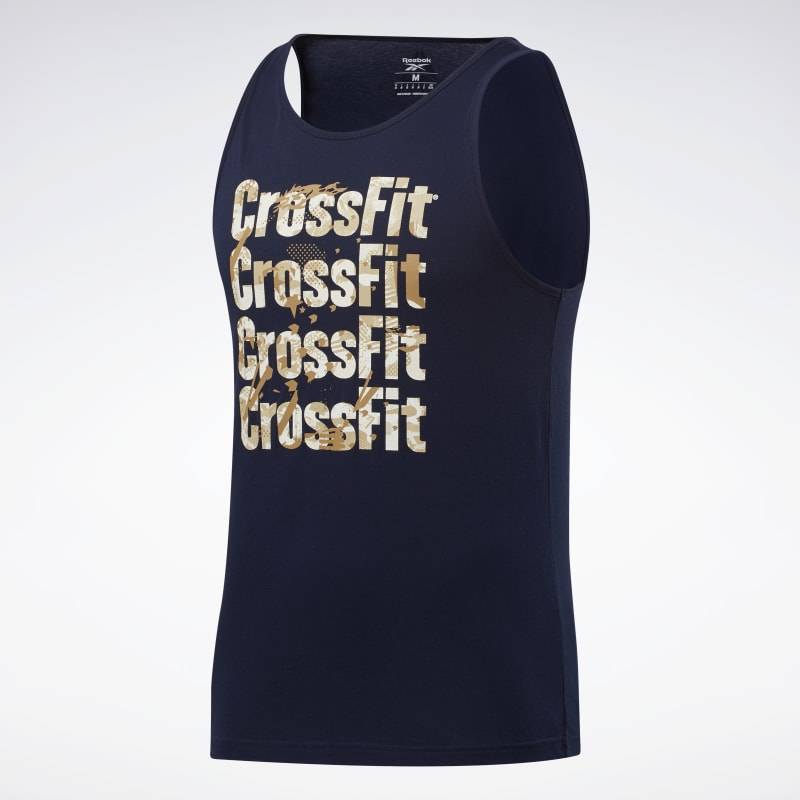 Herrentop Reebok CrossFit Games Print Logo Tank - FU1787