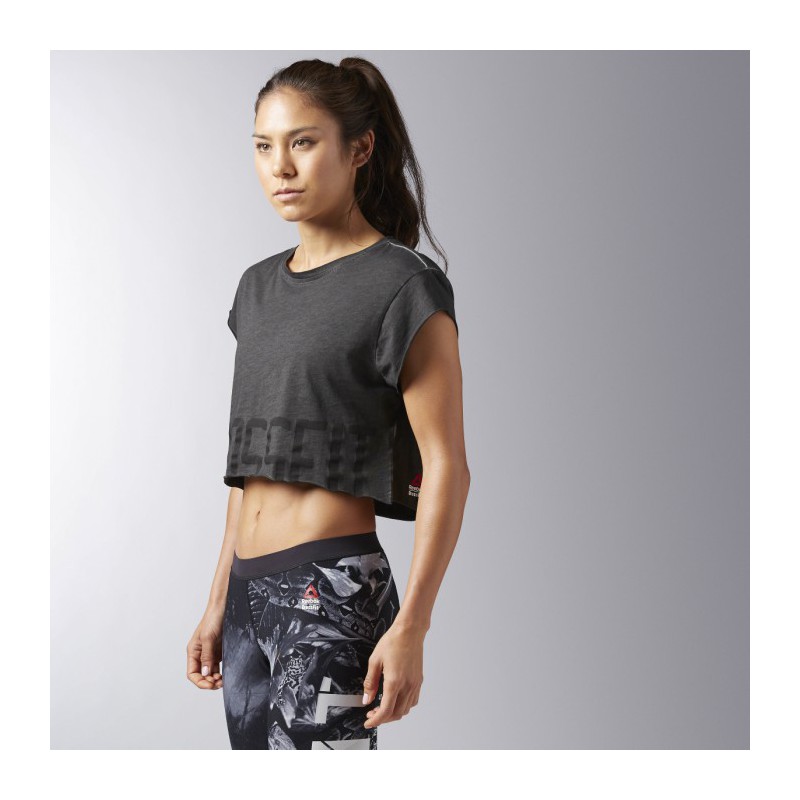 Dámské tričko CrossFit WASHED CROP TEE BJ9876