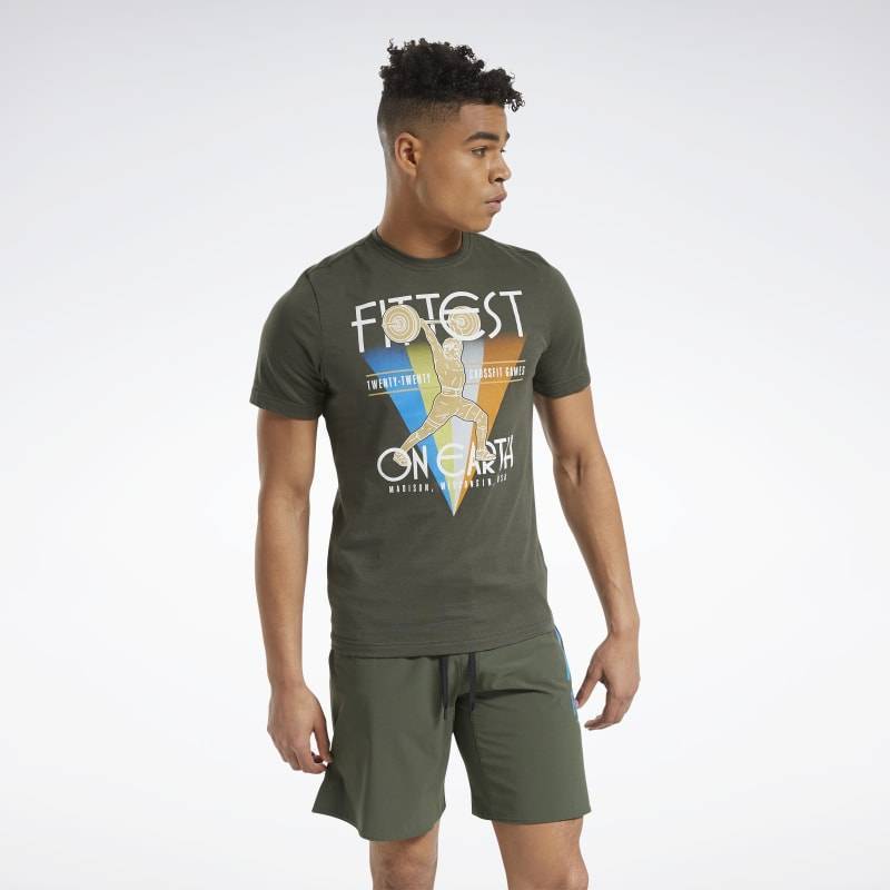 Herren T-Shirt Reebok CrossFit Fittest On Earth Tee - FS7656