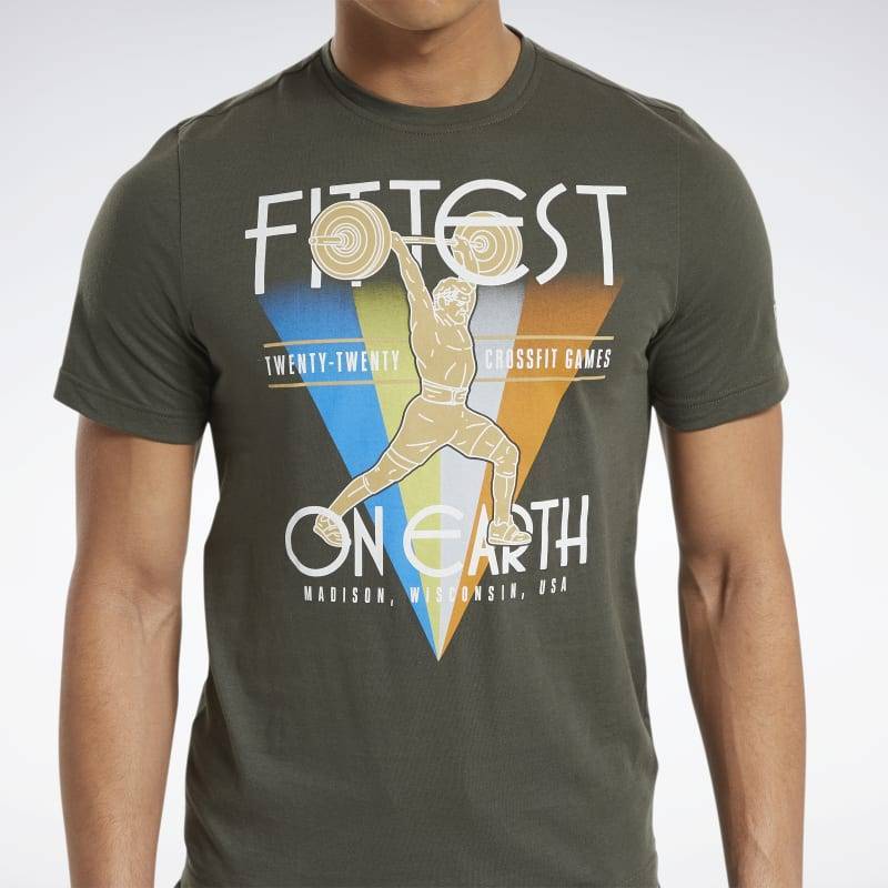 Man T-Shirt Reebok CrossFit Fittest On Earth Tee - FS7656