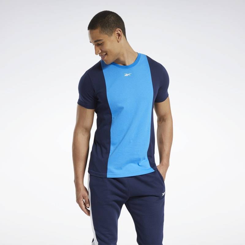 Pánské tričko TE LL SS BLOCKED TEE - FU3113