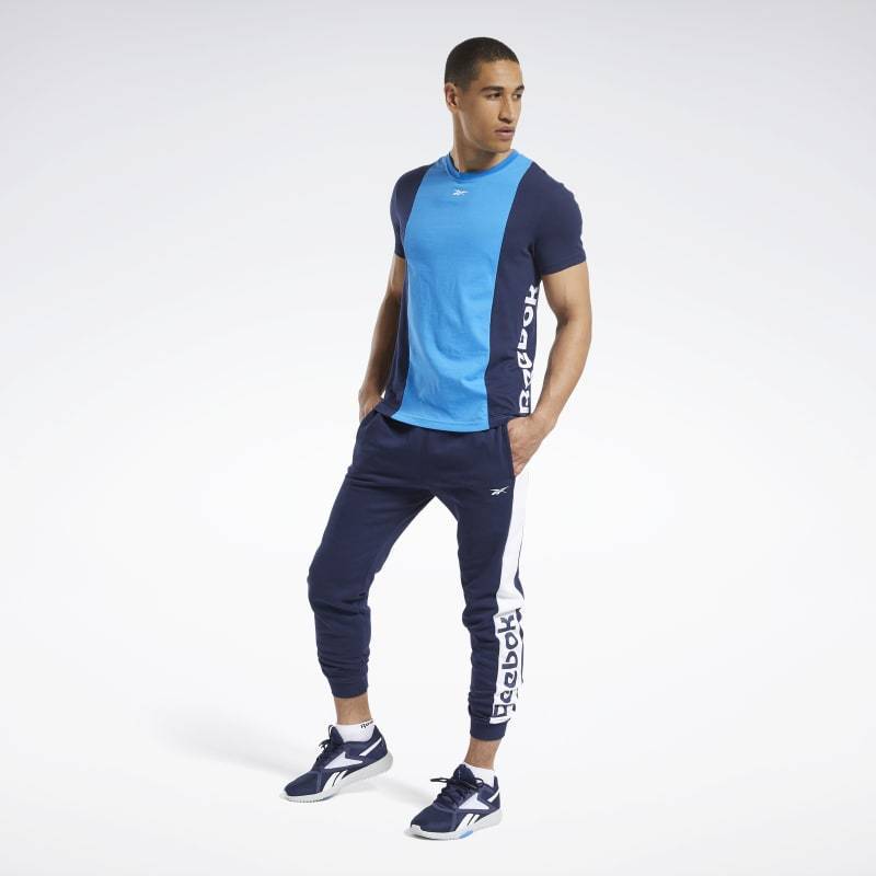 Pánské tričko TE LL SS BLOCKED TEE - FU3113