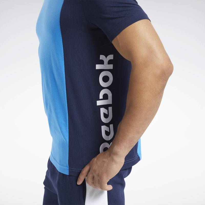 Pánské tričko TE LL SS BLOCKED TEE - FU3113