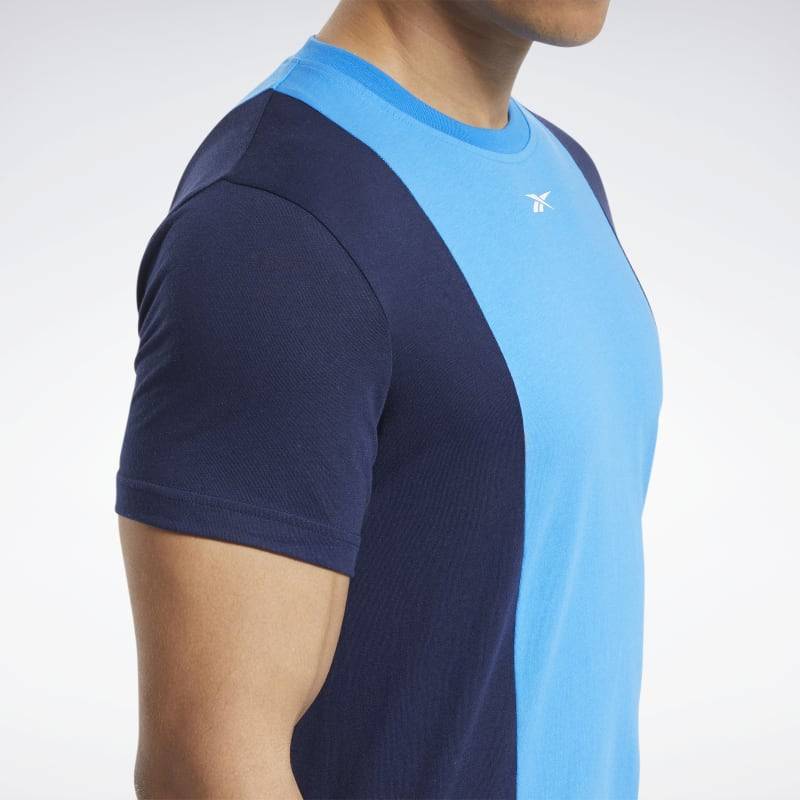 Pánské tričko TE LL SS BLOCKED TEE - FU3113