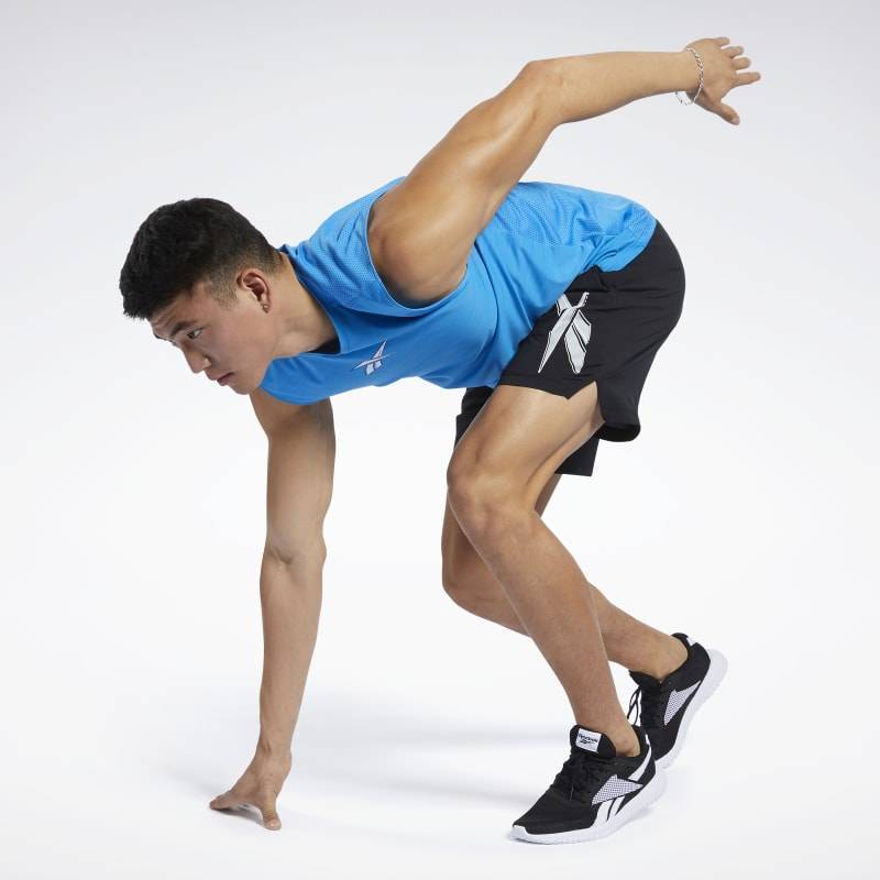 Pánské šortky Workout WOVEN GRAPHIC SHORT - FU3355