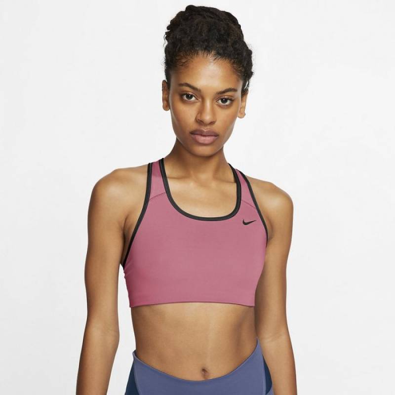 Dámská sportovní podprsenka Nike Swoosh - medium support pink