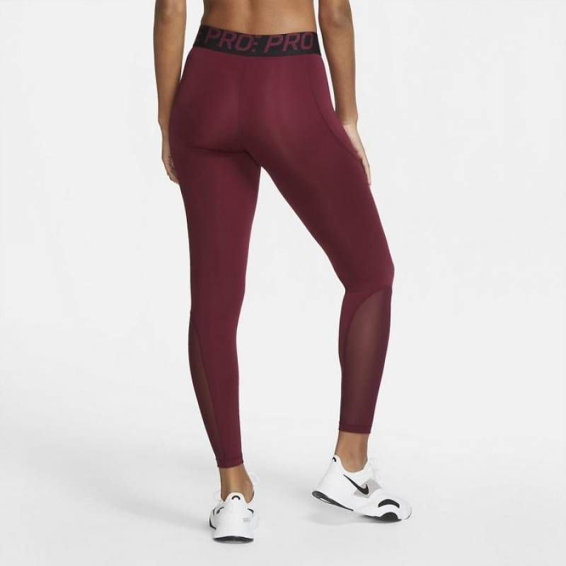 Dámské legíny Nike Pro - DARK BEETROOT